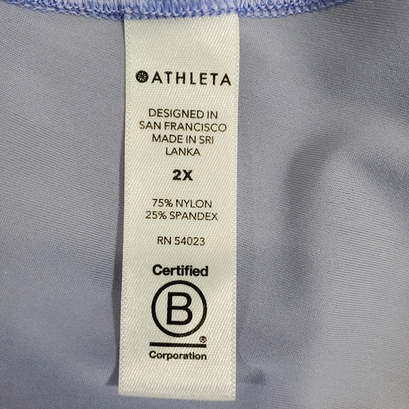 Athleta Plus Lilac Racerback Athletic Tank Top ~ Pre-Owned Size 2X Fickle Pickle - Picture 10 of 11